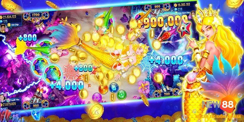 Bắn Cá Nhân Ngư: Khám Phá Đại Dương Siêu Thực Tại NEW88